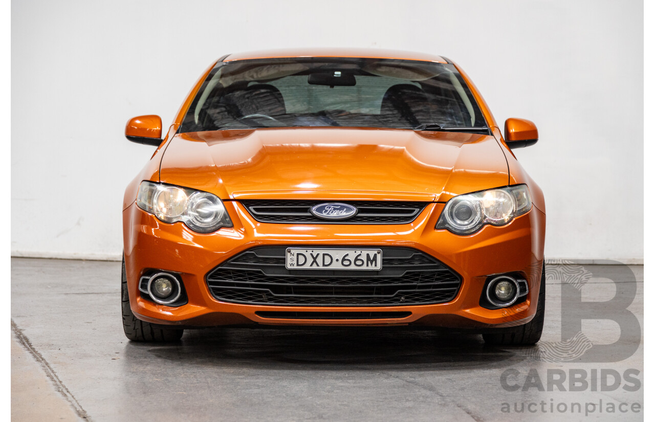 2/2012 Ford Falcon XR6T FG MK2 4d Sedan Suburst Orange Turbo 4.0L