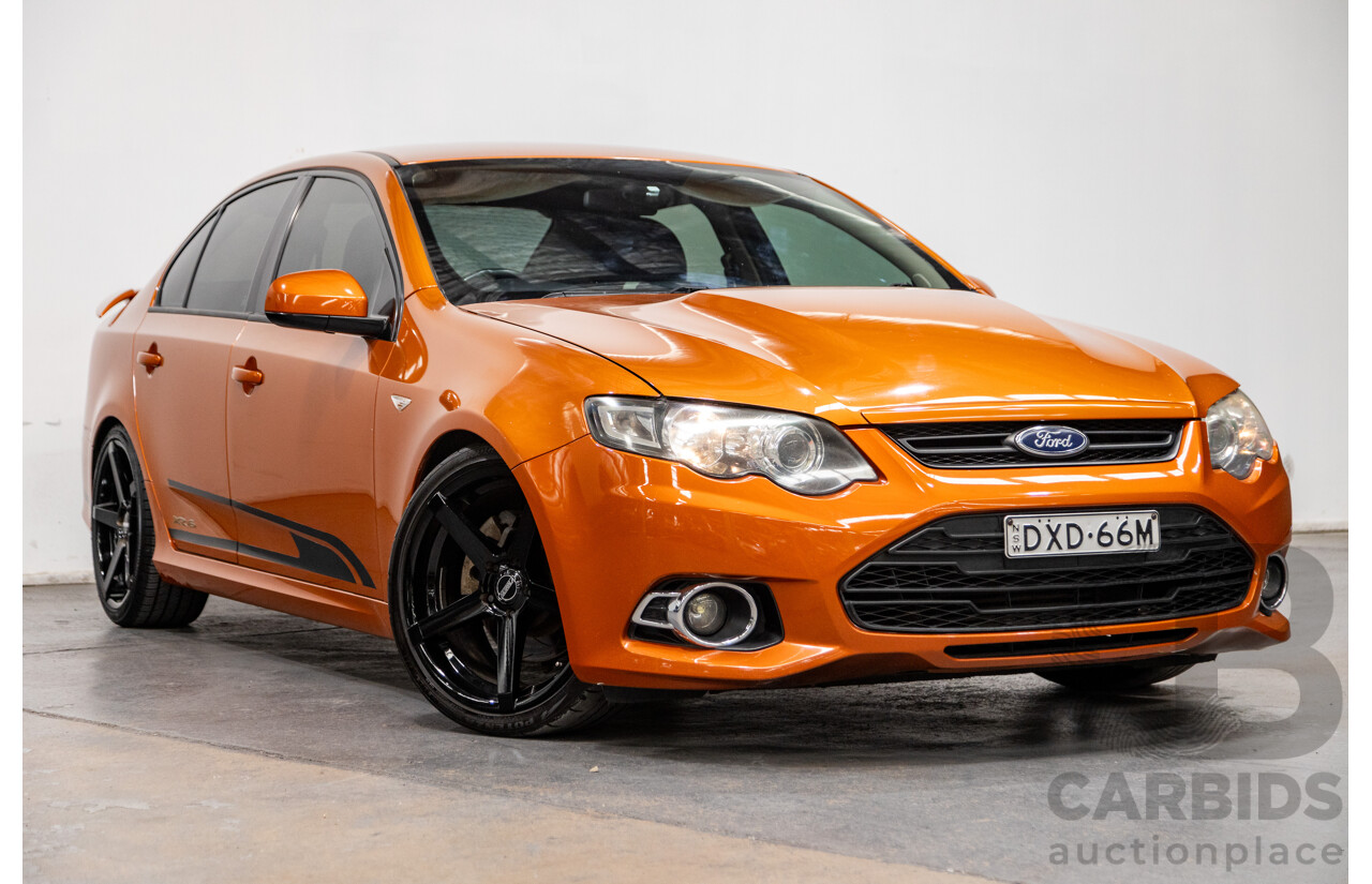 2/2012 Ford Falcon XR6T FG MK2 4d Sedan Suburst Orange Turbo 4.0L