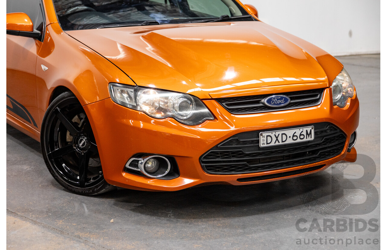 2/2012 Ford Falcon XR6T FG MK2 4d Sedan Suburst Orange Turbo 4.0L