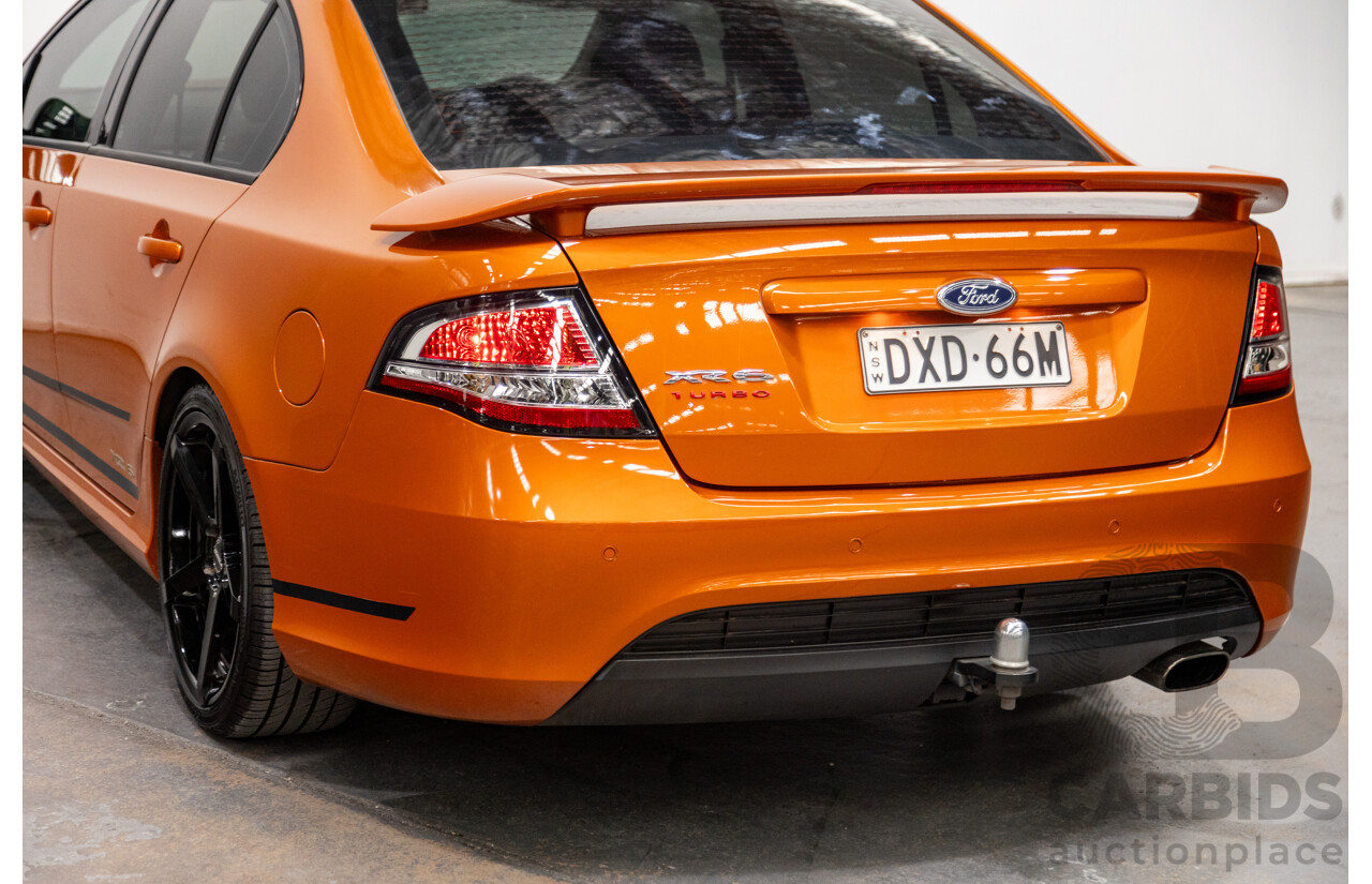 2/2012 Ford Falcon XR6T FG MK2 4d Sedan Suburst Orange Turbo 4.0L