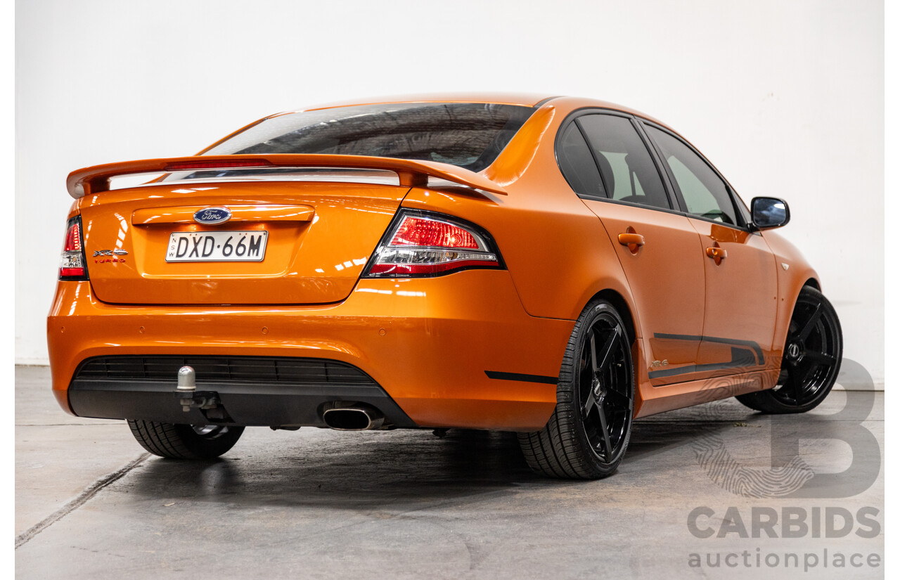 2/2012 Ford Falcon XR6T FG MK2 4d Sedan Suburst Orange Turbo 4.0L