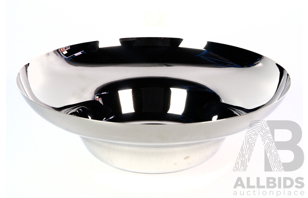 Danish Georg Jensen Alfredo Collection Designed by Alfredo Haberli Living Serving Bowl with Original Booklet