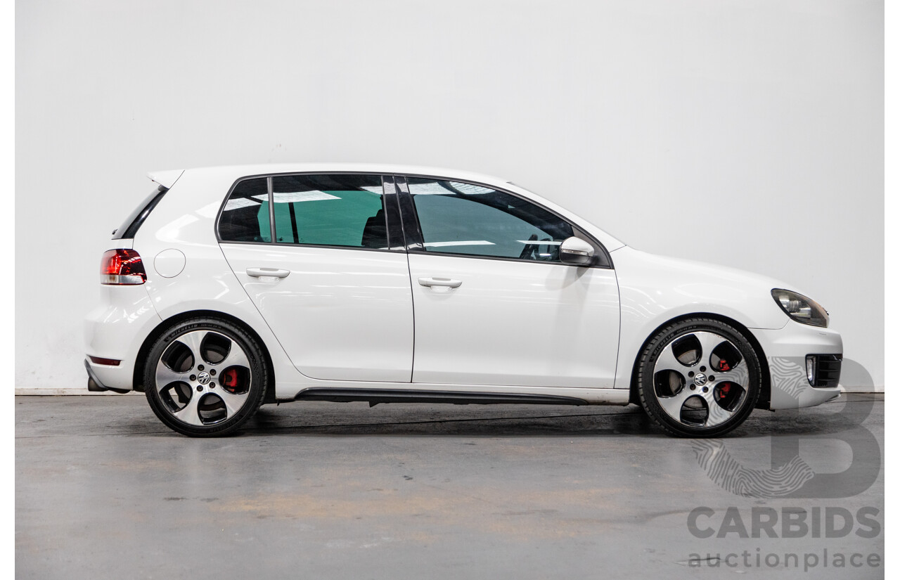 6/2010 Volkswagen Golf GTi 1K MY10 5d Hatchback White Turbo 2.0L