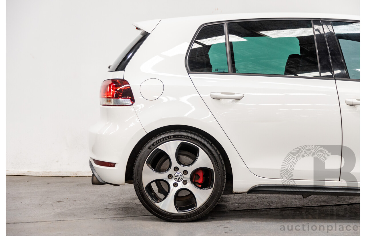 6/2010 Volkswagen Golf GTi 1K MY10 5d Hatchback White Turbo 2.0L