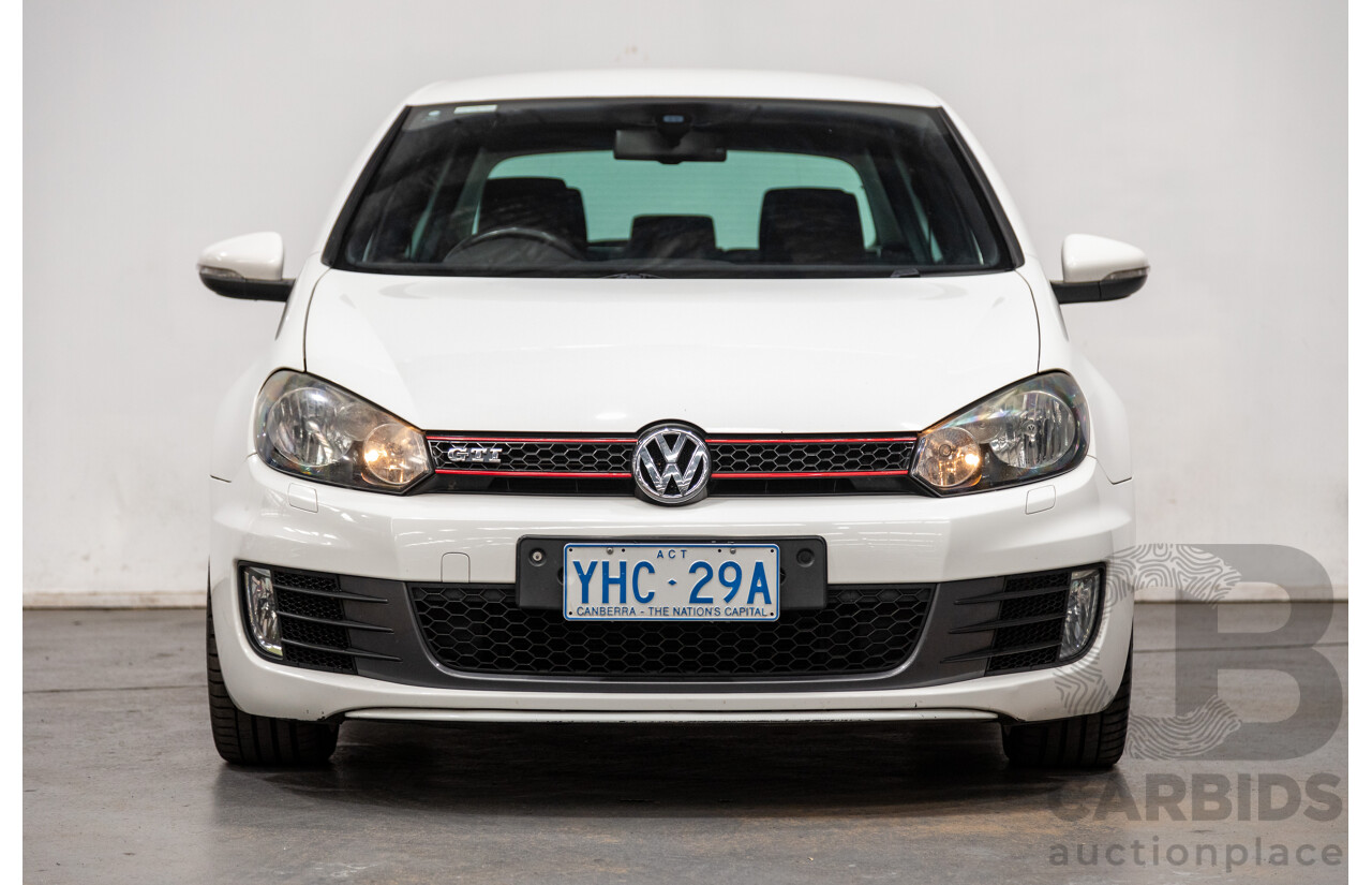 6/2010 Volkswagen Golf GTi 1K MY10 5d Hatchback White Turbo 2.0L