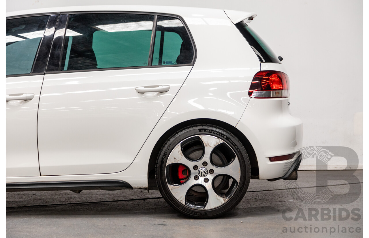 6/2010 Volkswagen Golf GTi 1K MY10 5d Hatchback White Turbo 2.0L