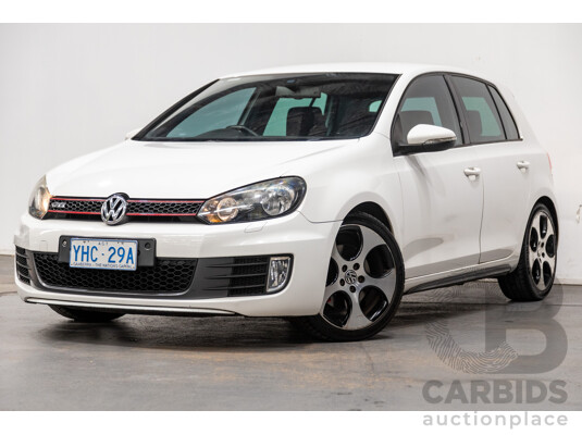 6/2010 Volkswagen Golf GTi 1K MY10 5d Hatchback White Turbo 2.0L