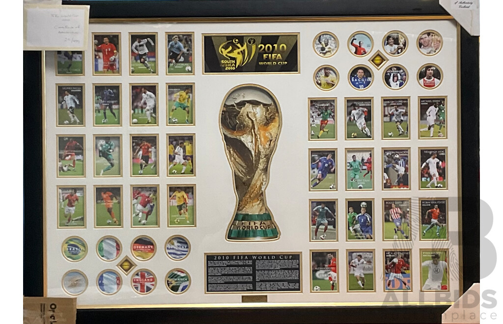 Framed 2010 FIFA World Cup with COA 29/499 - 110 X81 Cm