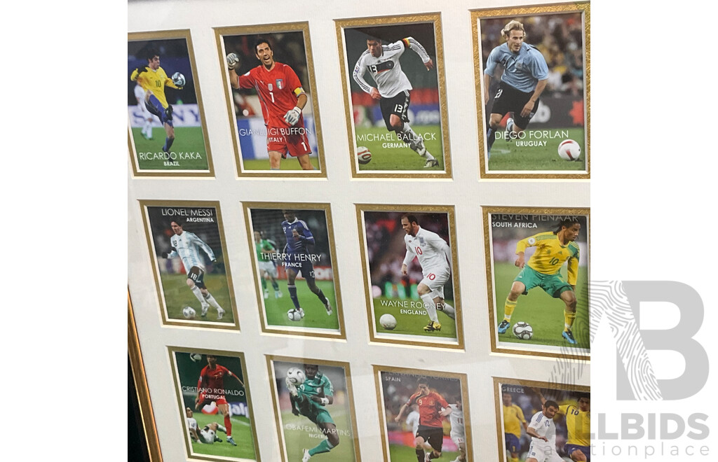 Framed 2010 FIFA World Cup with COA 29/499 - 110 X81 Cm