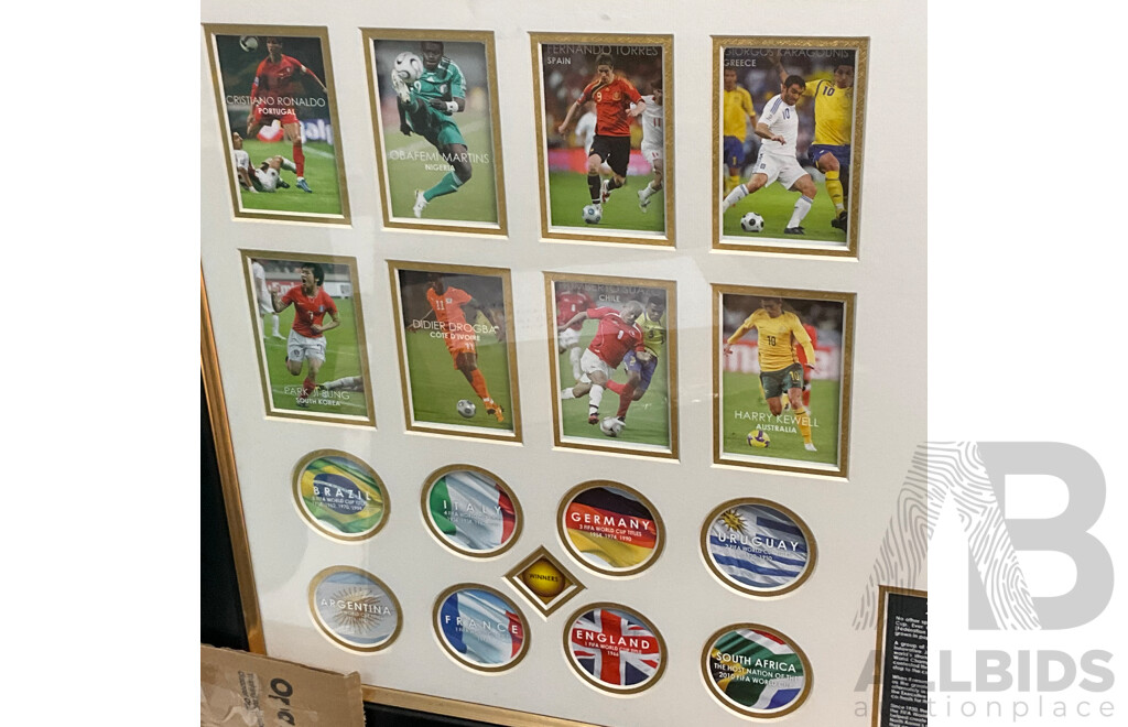 Framed 2010 FIFA World Cup with COA 29/499 - 110 X81 Cm