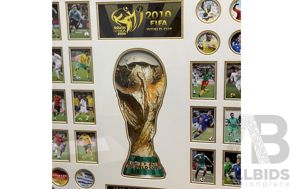 Framed 2010 FIFA World Cup with COA 29/499 - 110 X81 Cm