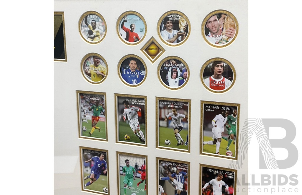 Framed 2010 FIFA World Cup with COA 29/499 - 110 X81 Cm