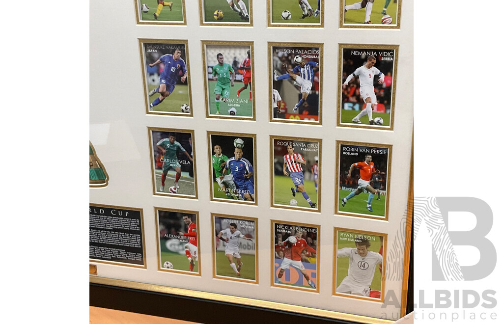 Framed 2010 FIFA World Cup with COA 29/499 - 110 X81 Cm