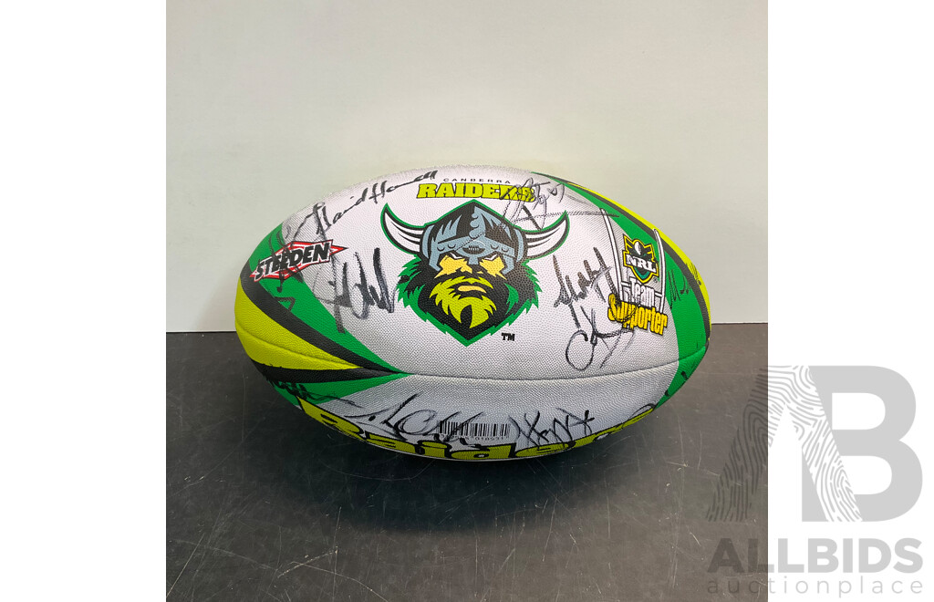 2005 NRL Canberra Raiders Autographed Ball