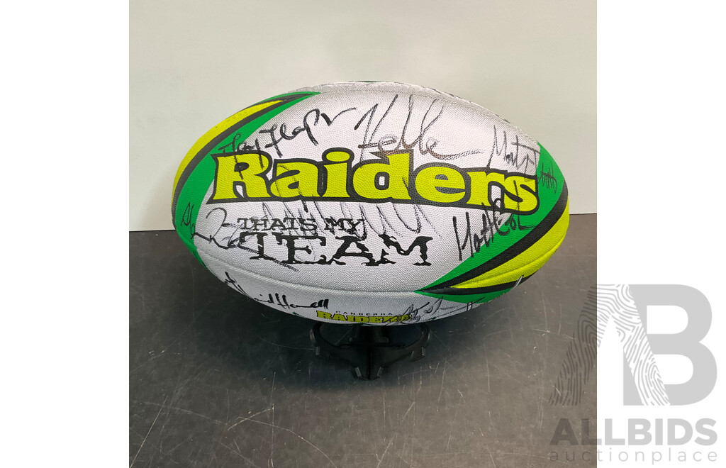 2005 NRL Canberra Raiders Autographed Ball