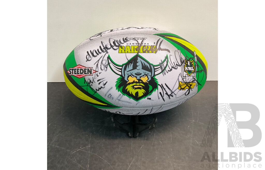 2005 NRL Canberra Raiders Autographed Ball