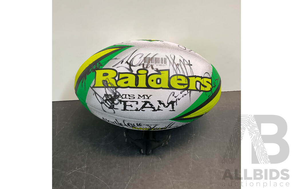 2005 NRL Canberra Raiders Autographed Ball