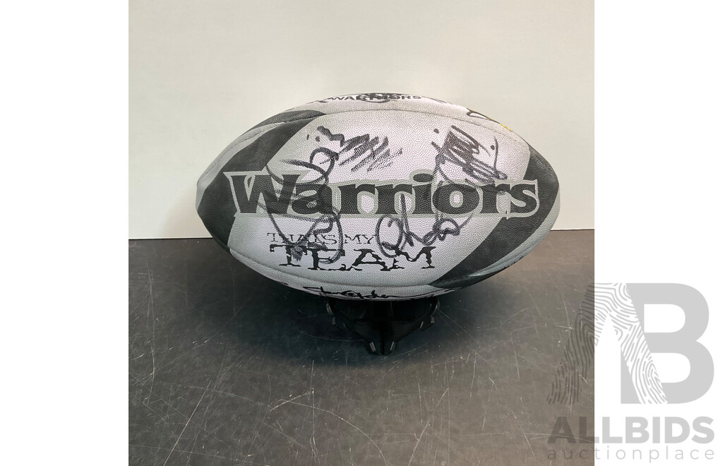 2004 NRL New Zealand Warriors Autographed Ball