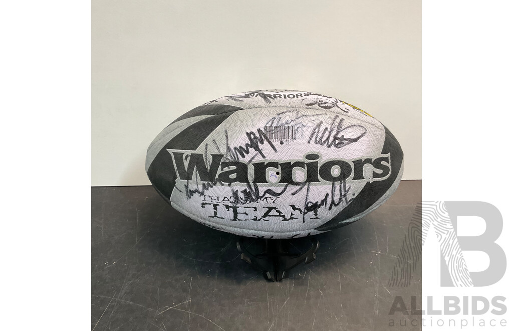 2004 NRL New Zealand Warriors Autographed Ball