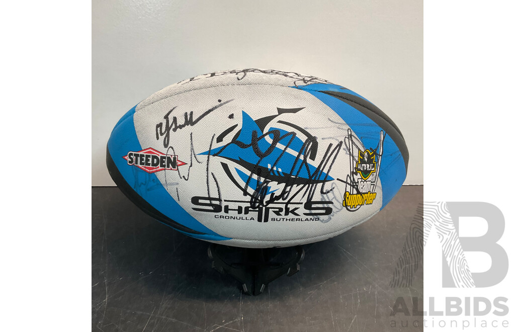 2004 NRL Cronulla Sharks Autographed Ball