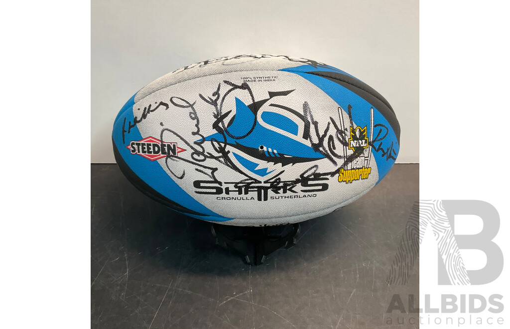 2004 NRL Cronulla Sharks Autographed Ball