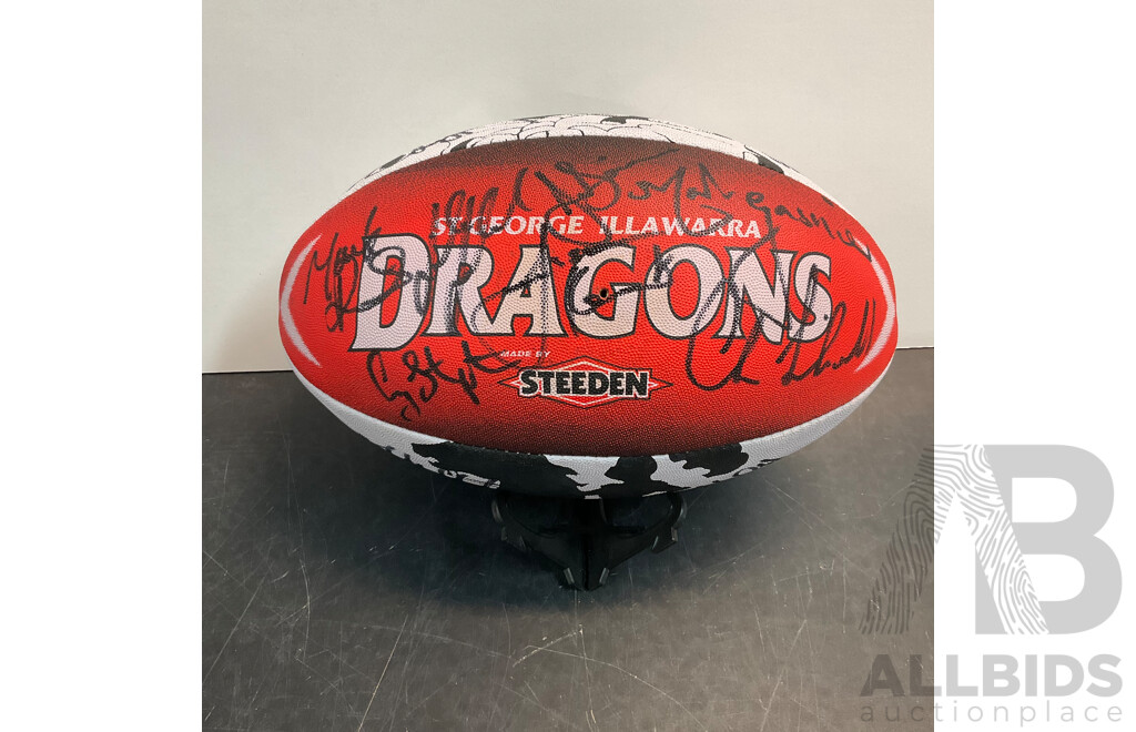 2002 NRL St. George Illawarra Dragons Autographed Ball