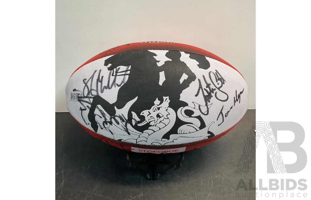 2002 NRL St. George Illawarra Dragons Autographed Ball