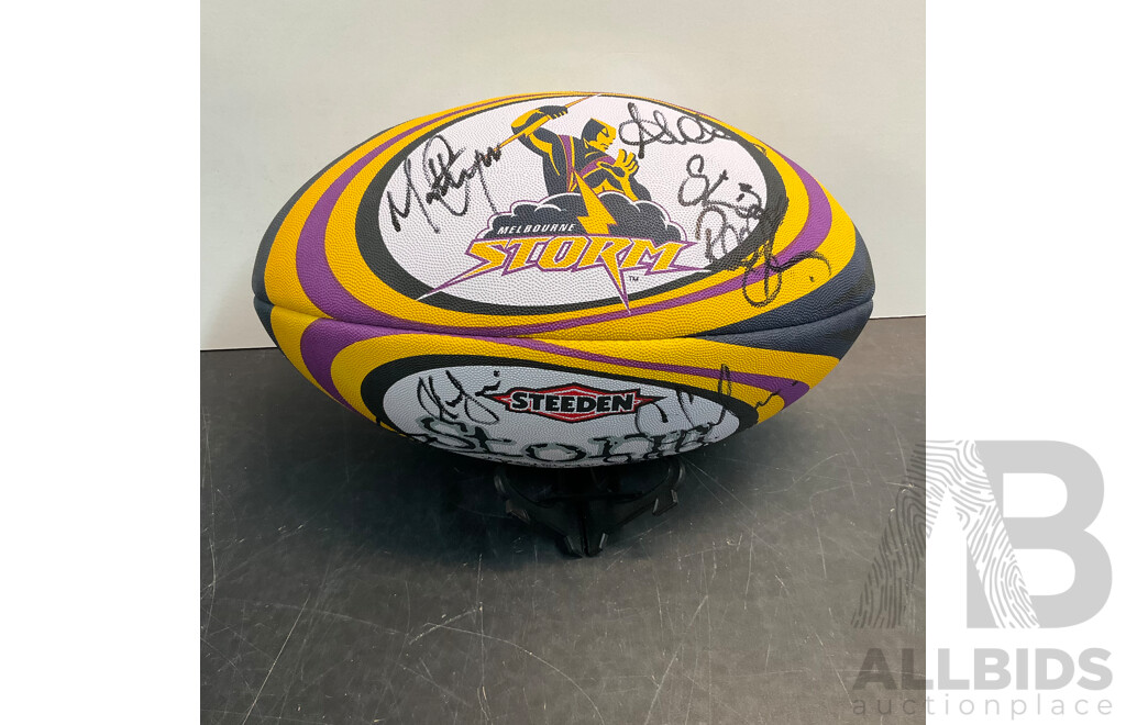 2005 NRL Melbourne Storm Autographed Ball