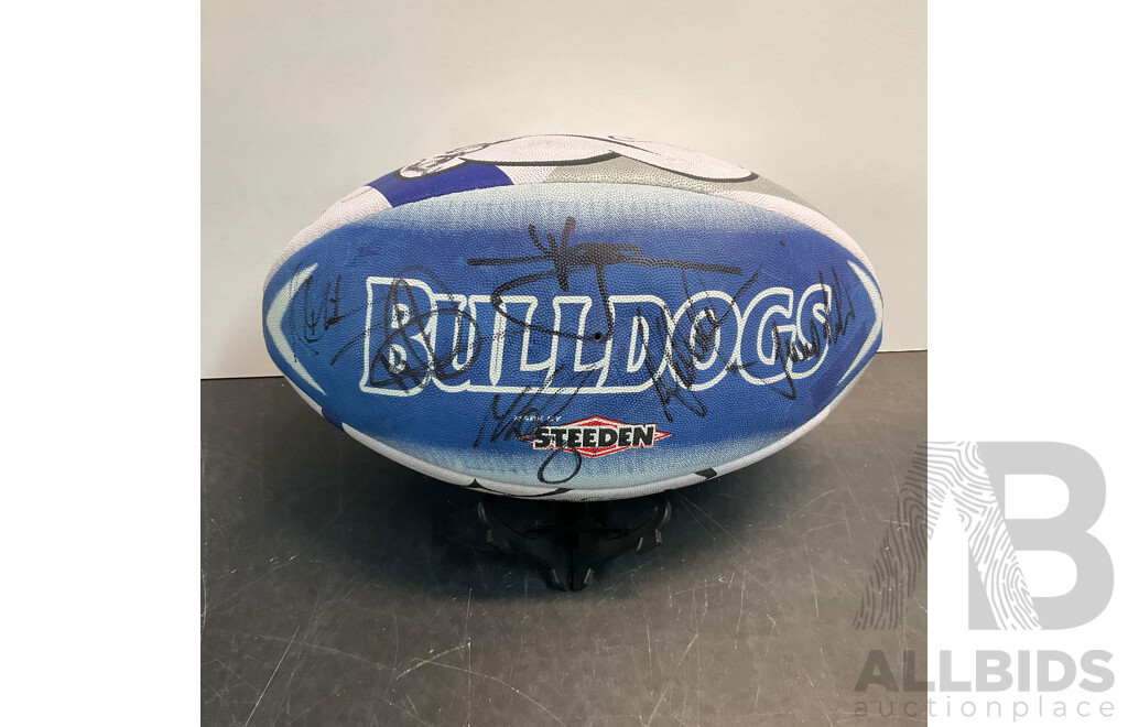 2003 NRL Canterbury Bulldogs Autographed Ball