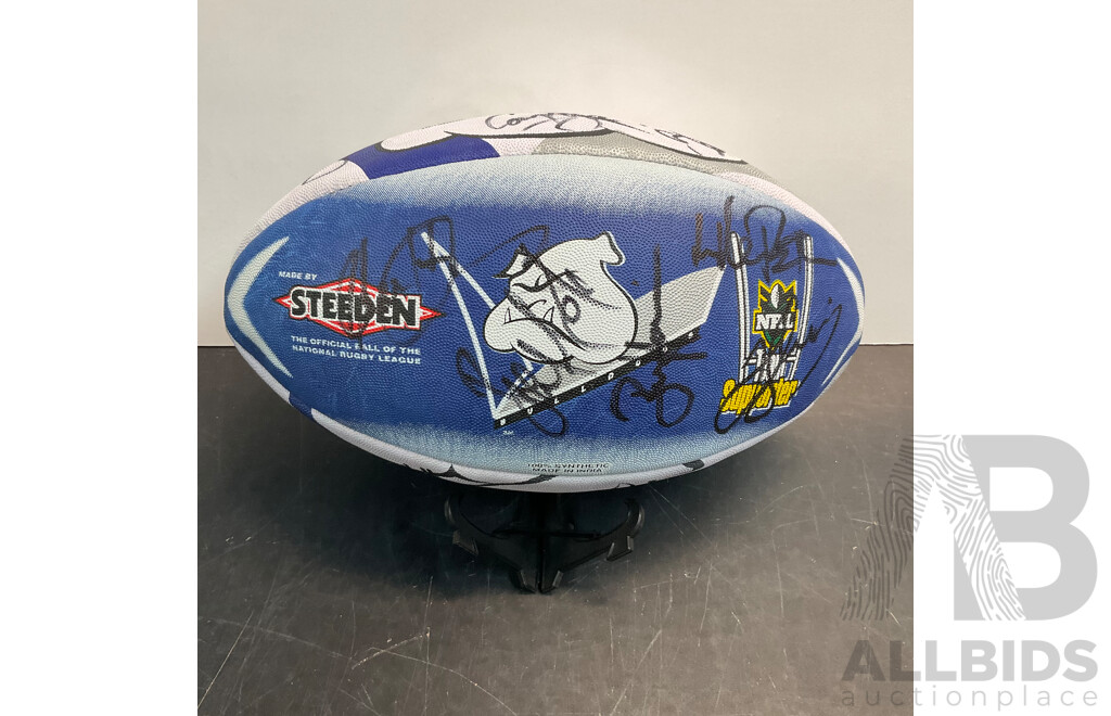 2003 NRL Canterbury Bulldogs Autographed Ball