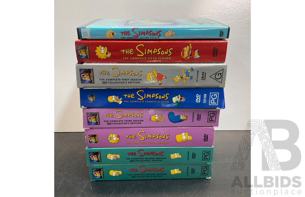 The Simpsons DVD Set, SUPERNATURAL 1-8 Season, POKEMON Movie and Assorted of DVD, Game Disc