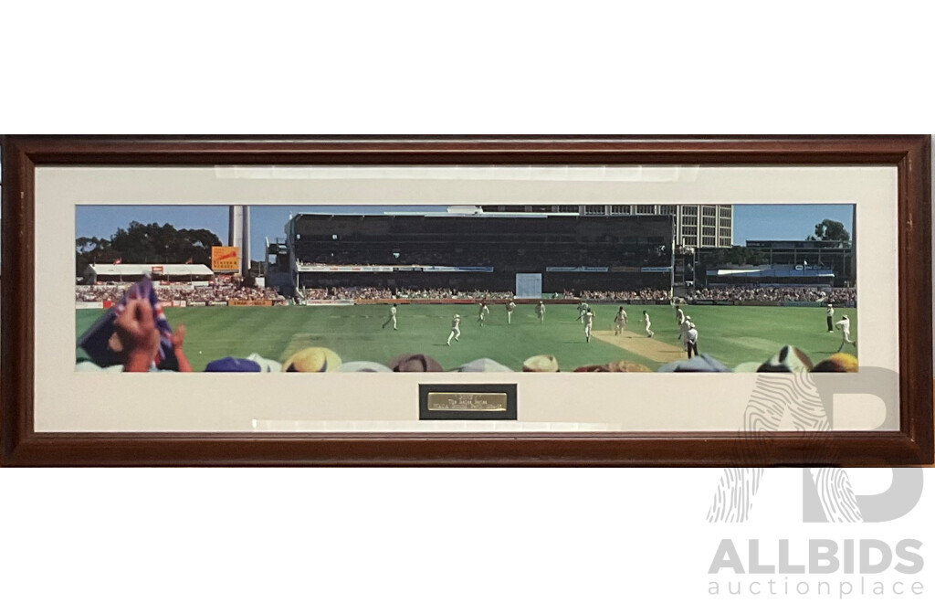 Framed - GONE - the Ashes Series W.A.C.A Ground Perth 1994-95 Print - 120x43 Cm