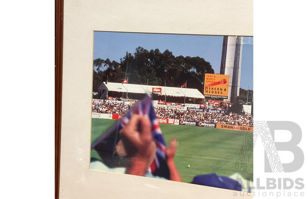 Framed - GONE - the Ashes Series W.A.C.A Ground Perth 1994-95 Print - 120x43 Cm