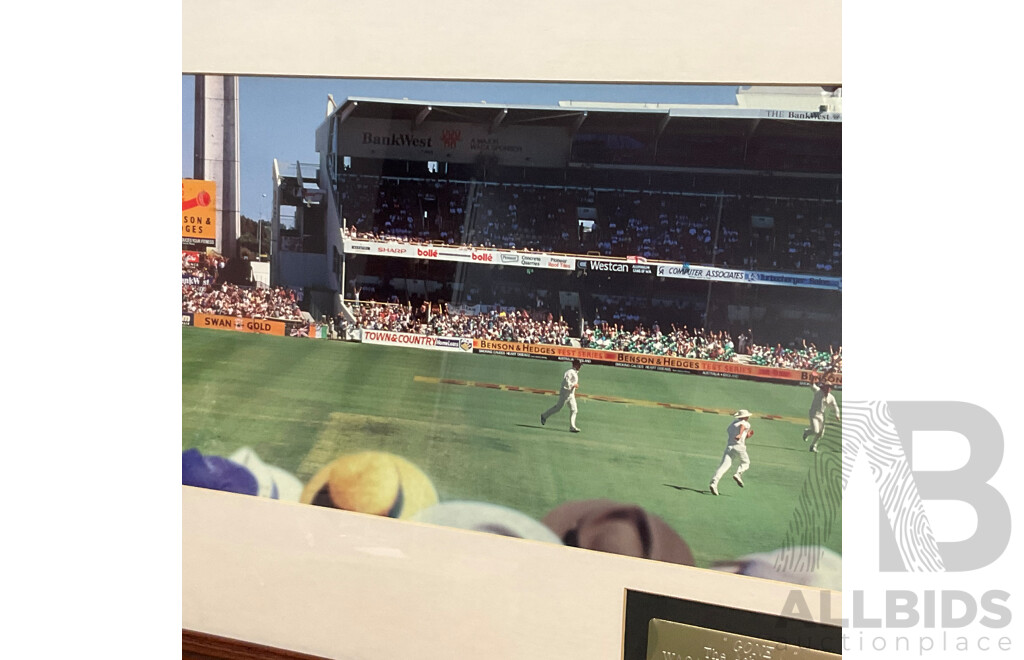 Framed - GONE - the Ashes Series W.A.C.A Ground Perth 1994-95 Print - 120x43 Cm