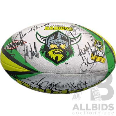 2005 NRL Canberra Raiders Autographed Ball