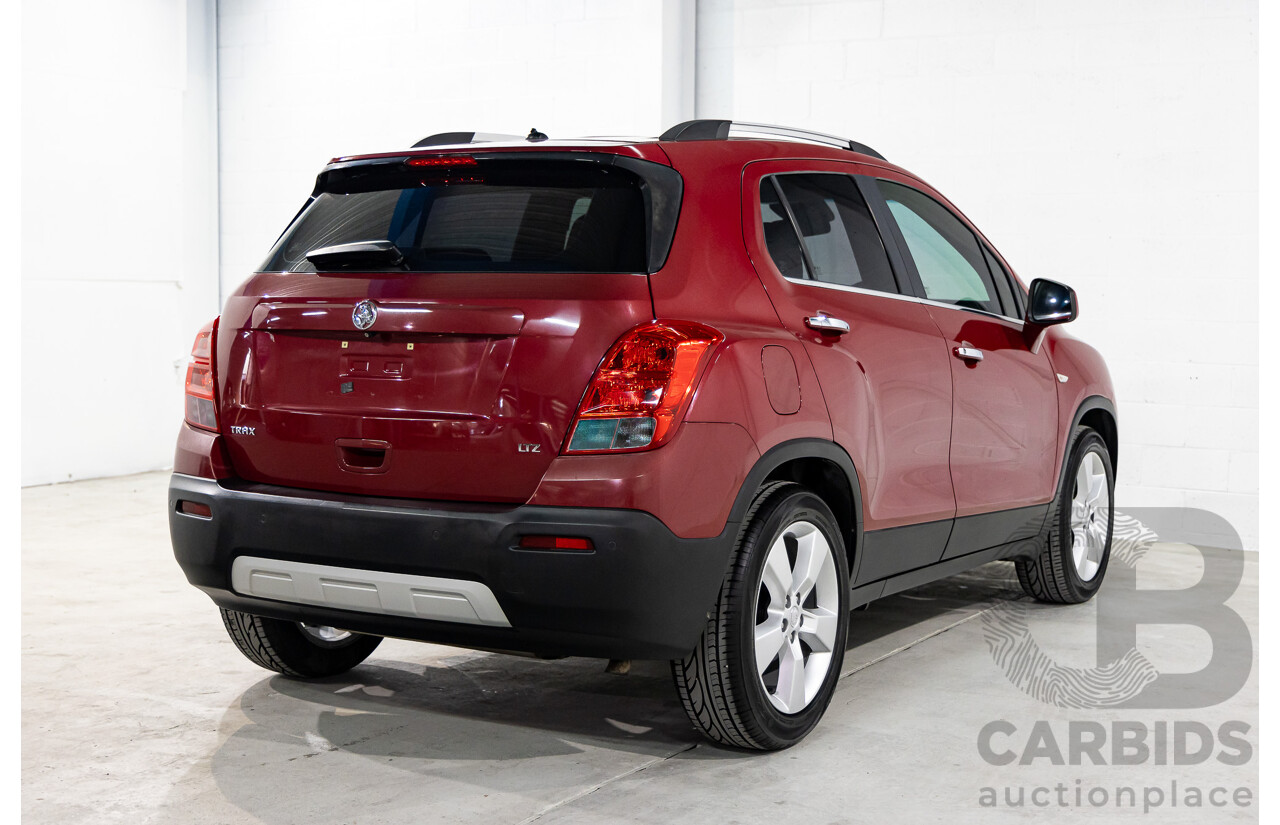 2/2014 Holden Trax LTZ TJ 4d Wagon Velvet Red 1.8L