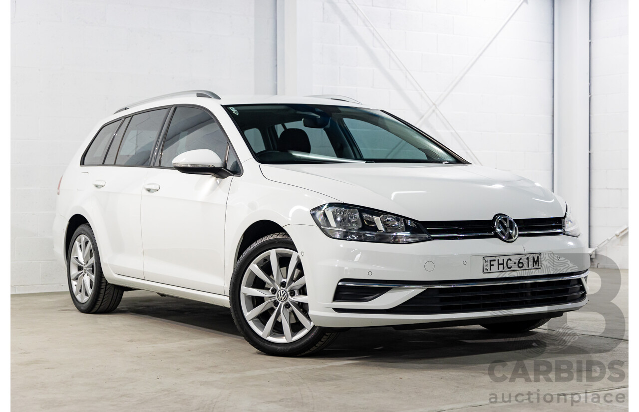 11/2018 Volkswagen Golf 110 TSI Comfortline (FWD) AU MY19 4D Wagon Pure White Turbo 1.4L