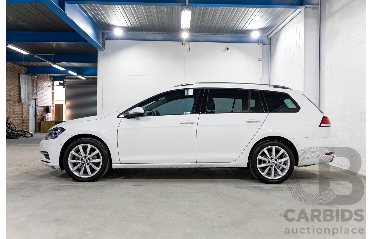 11/2018 Volkswagen Golf 110 TSI Comfortline (FWD) AU MY19 4D Wagon Pure White Turbo 1.4L