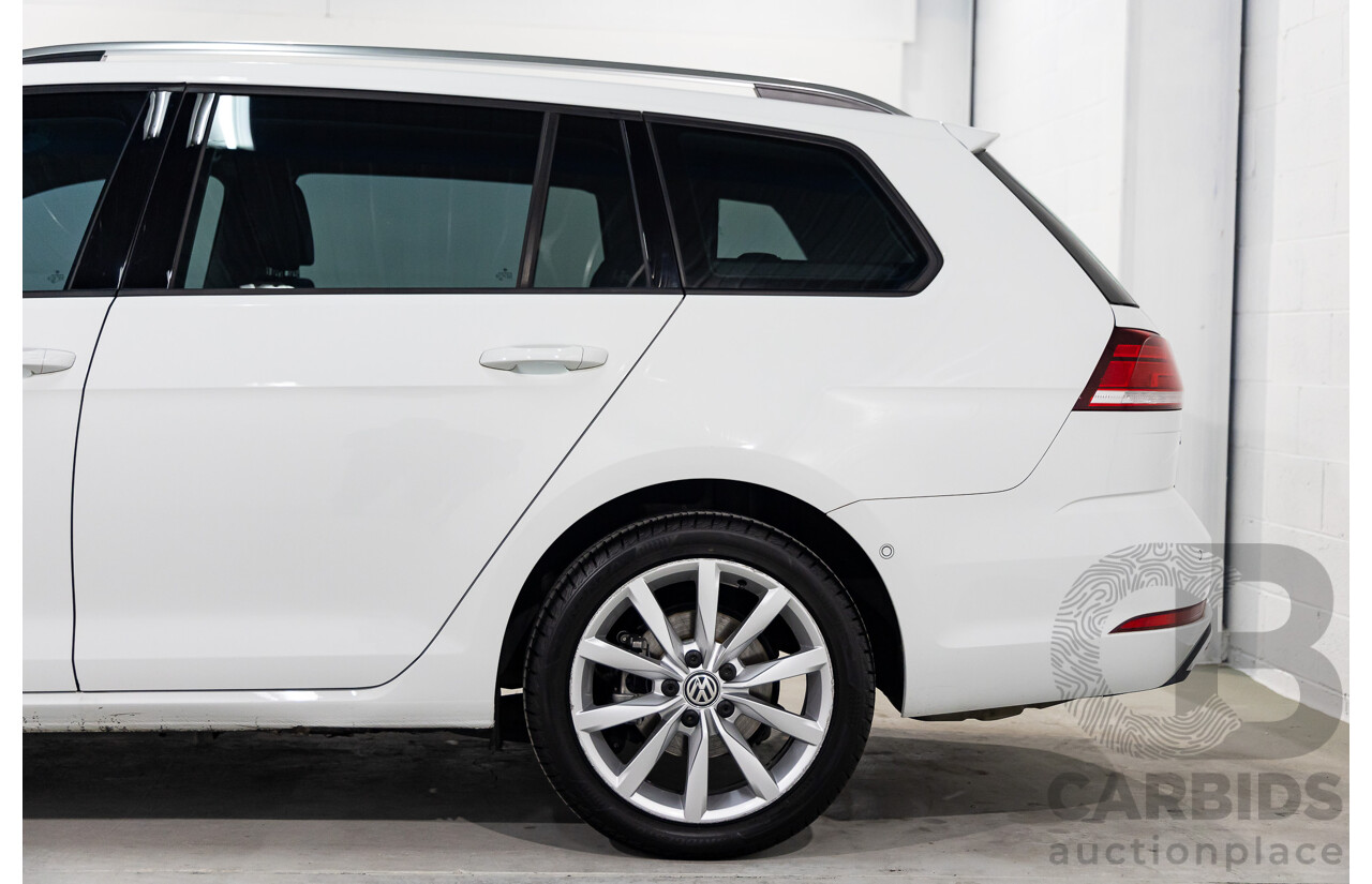 11/2018 Volkswagen Golf 110 TSI Comfortline (FWD) AU MY19 4D Wagon Pure White Turbo 1.4L