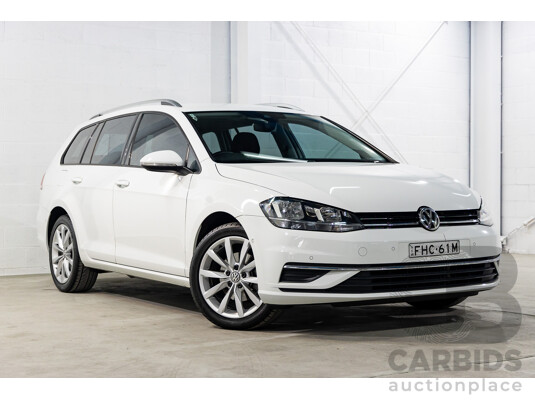 11/2018 Volkswagen Golf 110 TSI Comfortline (FWD) AU MY19 4D Wagon Pure White Turbo 1.4L