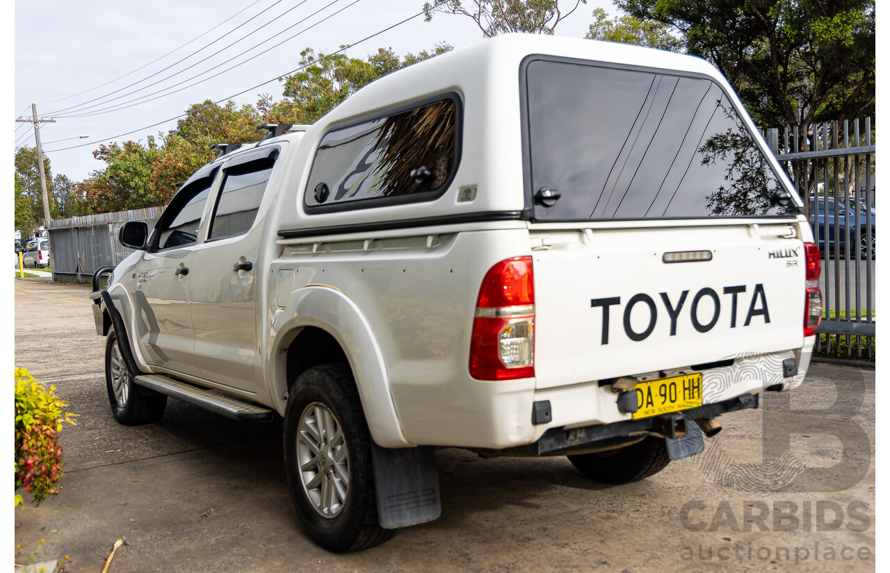 3/2007 Toyota Hilux SR KUN16R 06 Upgrade Dual Cab P/Up Glacier White Turbo Diesel 3.0L