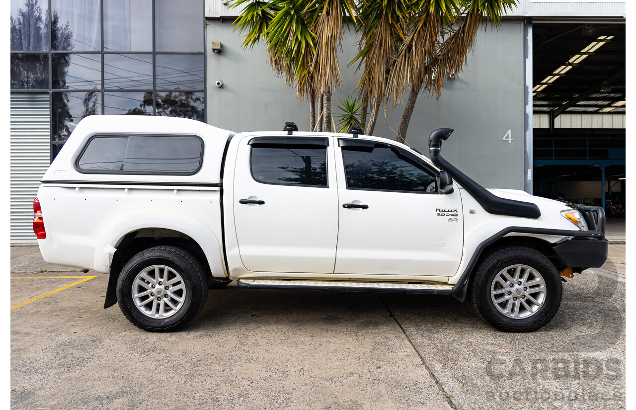 3/2007 Toyota Hilux SR KUN16R 06 Upgrade Dual Cab P/Up Glacier White Turbo Diesel 3.0L