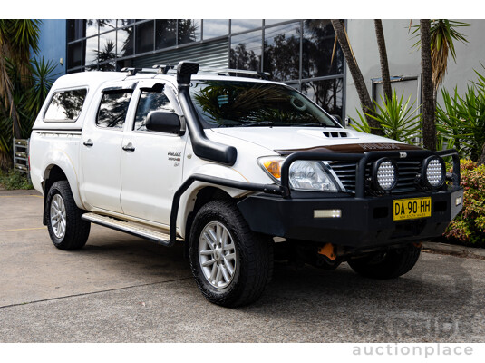 3/2007 Toyota Hilux SR KUN16R 06 Upgrade Dual Cab P/Up Glacier White Turbo Diesel 3.0L