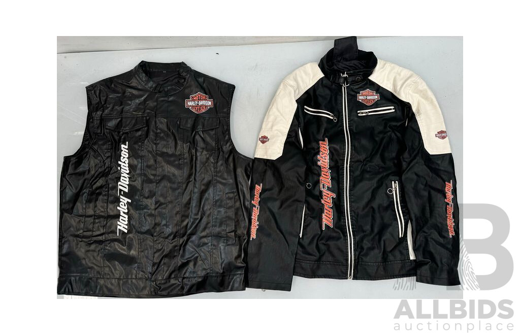 2x Harley Davidson Leather Jackets