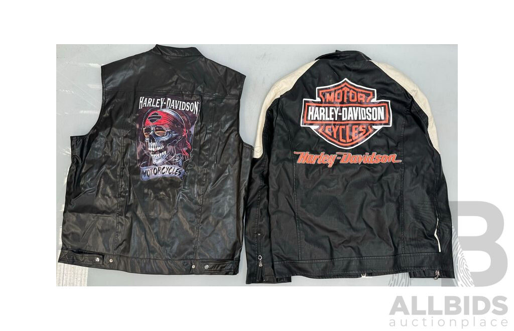 2x Harley Davidson Leather Jackets