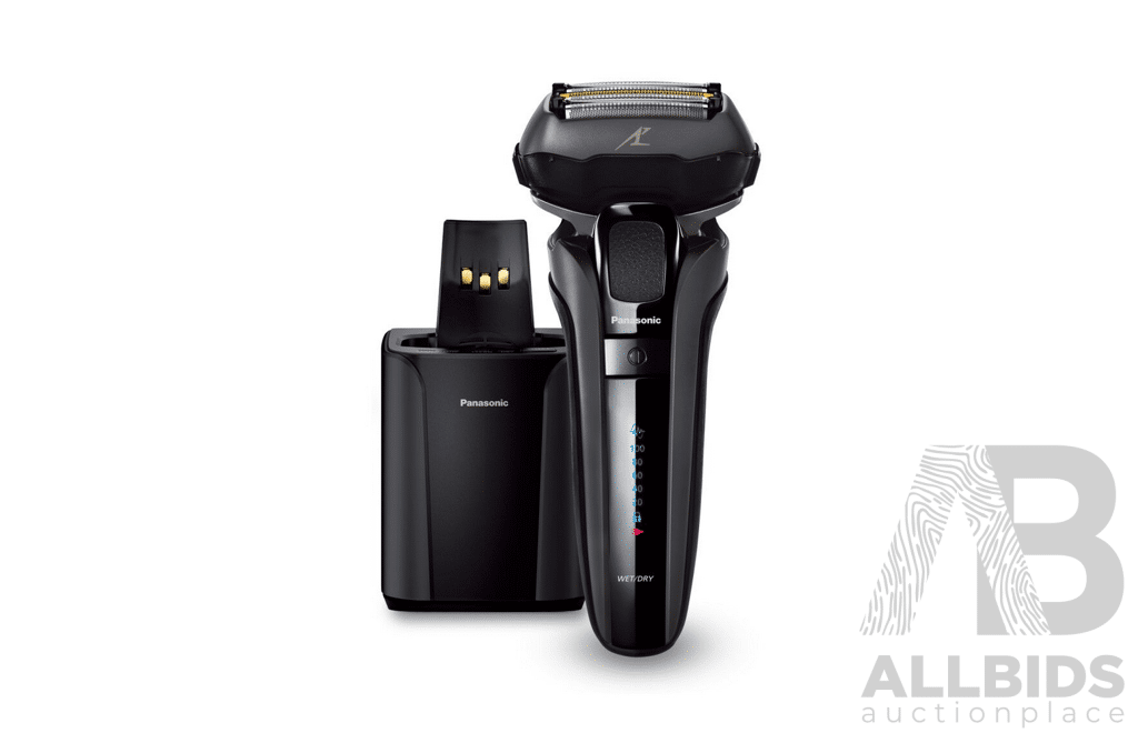 Panasonic 5-Blade Wet & Dry Electric Shaver with Beard Sensor & Clean & Charge Station - Brand New - RRP $699