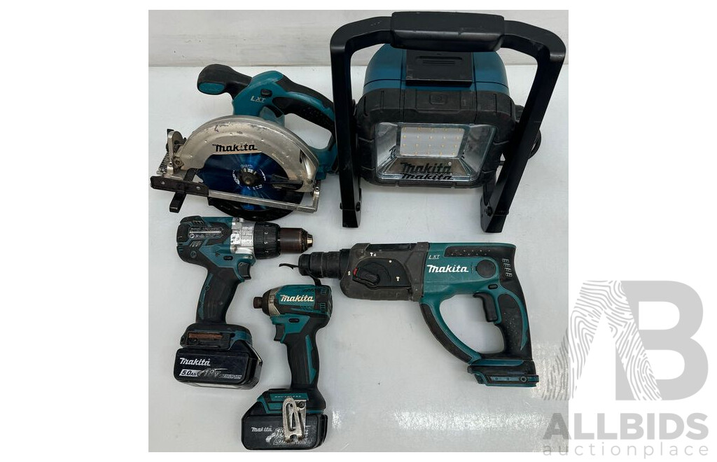 Makita Tools -  Circular Saw,  Impact Driver, Hammer Drill, Rotary Hammer and Work Light