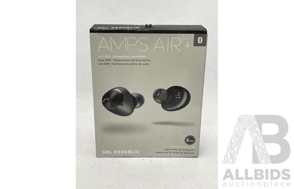 Sol Republic Amps Air + Wireless Earbuds - Brand New