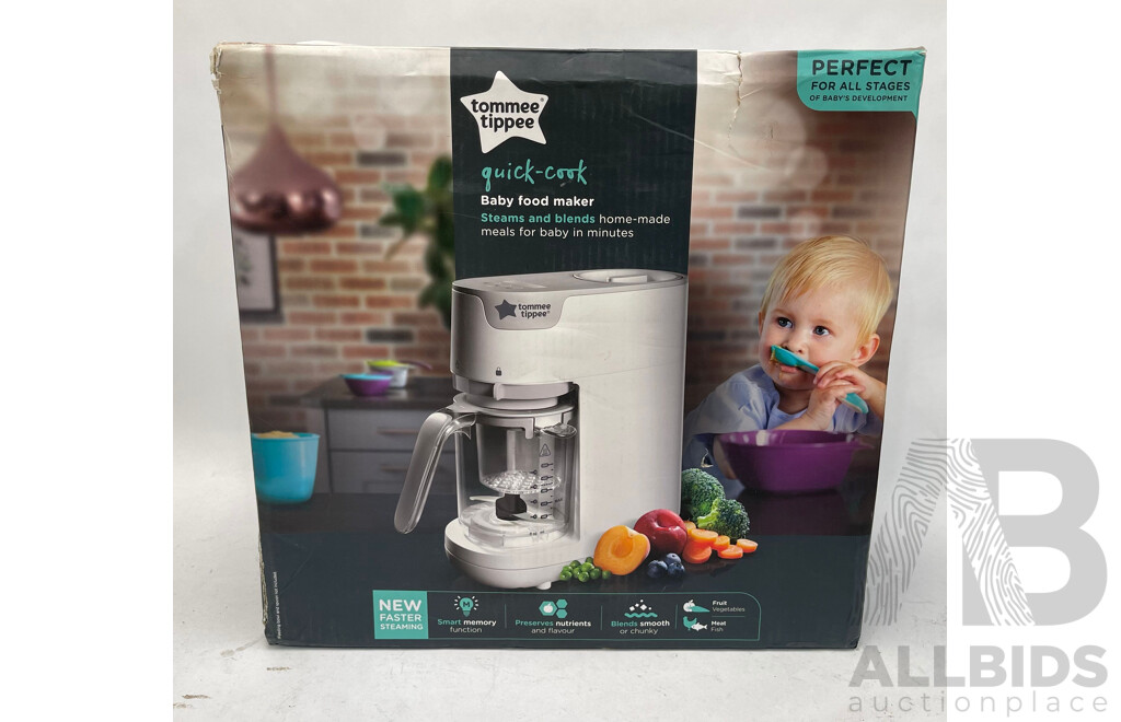 Tommee Tippee Baby Food Maker/Steamer - Brand New