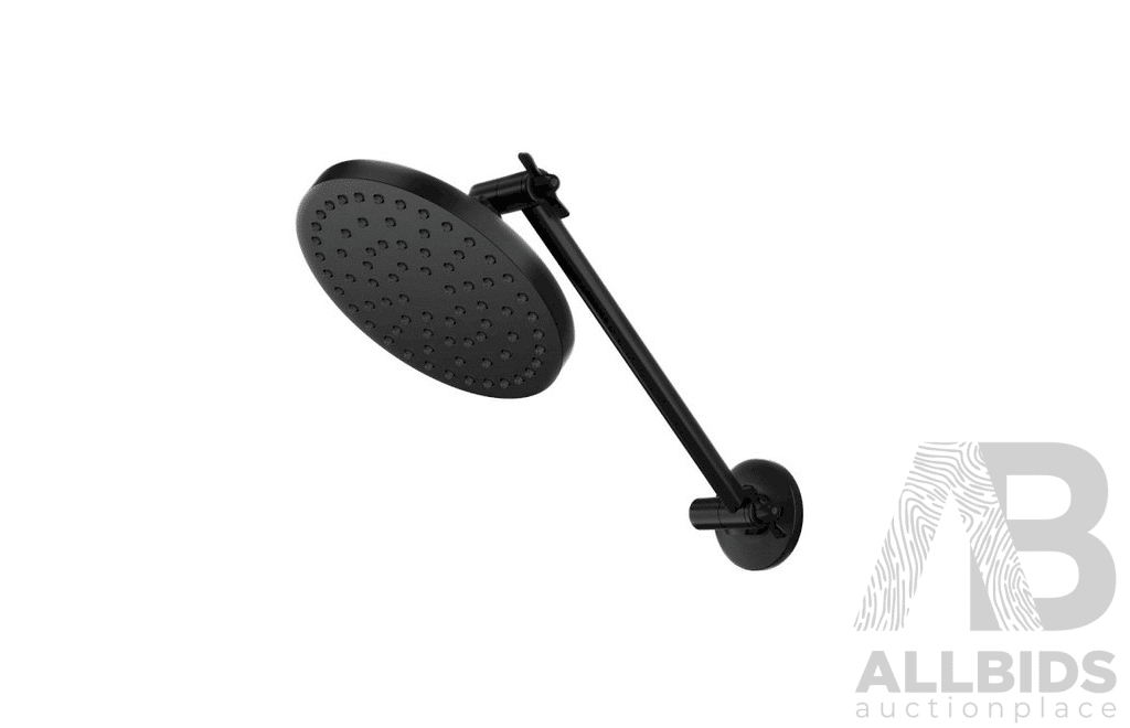 Methven Krome Hi-Rise Shower 150mm Round Head 3Star Matte Black - Brand New - RRP $175